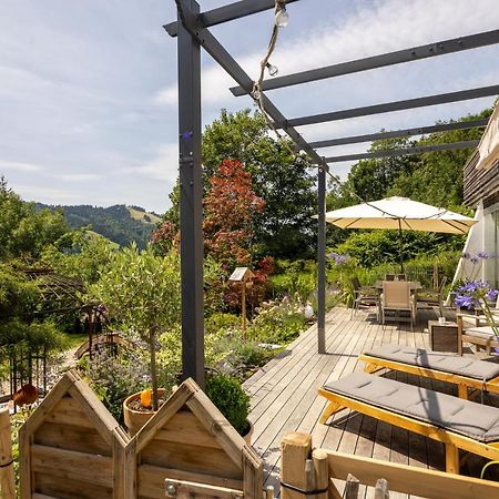 Waldlounge - Gartenwohnung Oberstaufen Buitenkant foto