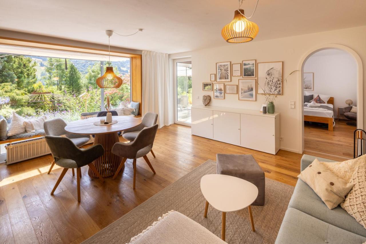 Waldlounge - Gartenwohnung Oberstaufen Buitenkant foto